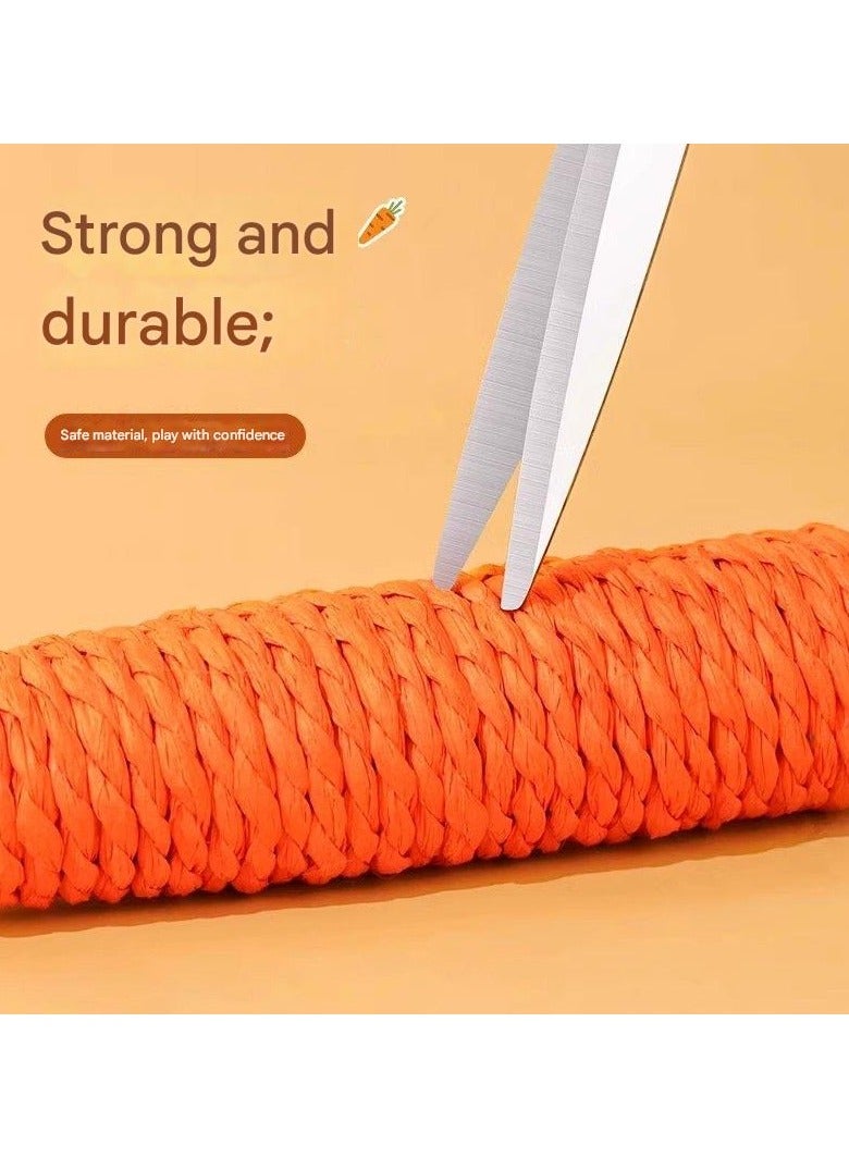 A.M Cat Toys Carrot Shaped Durable Cat Chew Toys Funny Built-in Bell Pet Teeth Cleaning Playing Game Interactive Toy Pet Supplies - Image 3