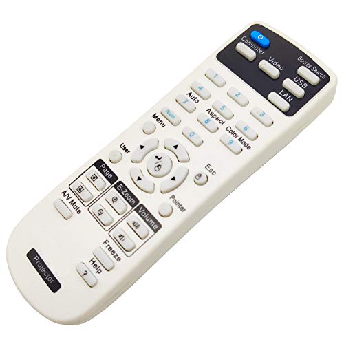 INTECHING 2181788 Projector Remote Control for Epson EX3260, EX5260, VS250, VS350, VS355, Pro EX7260 EX9210 EX9220, Home Cinema 1060/660/ 760, PowerLite 109W 1266 1286 2042 2142W 2247U 970 980W 990U - Image 2