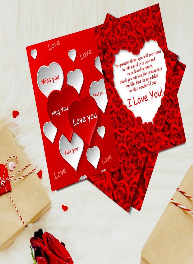 ME & YOU Midiron Unique Heartfelt Surprise for Life Partner-Valentine Gift for Your Sweetheart | Jewelry Box, Artifical Rose, Card, Soft Red Heart (Pack-4) - Image 5