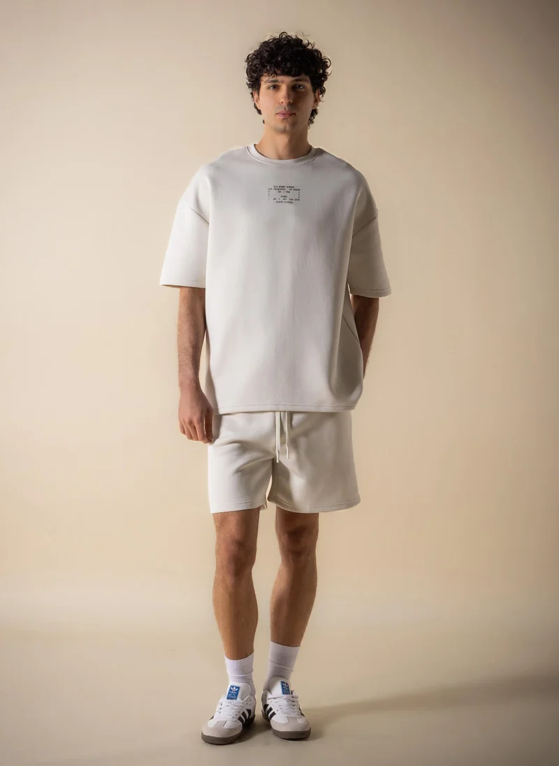 شايبس SLOGAN PRINTED HEAVYWEIGHT T-SHIRT
