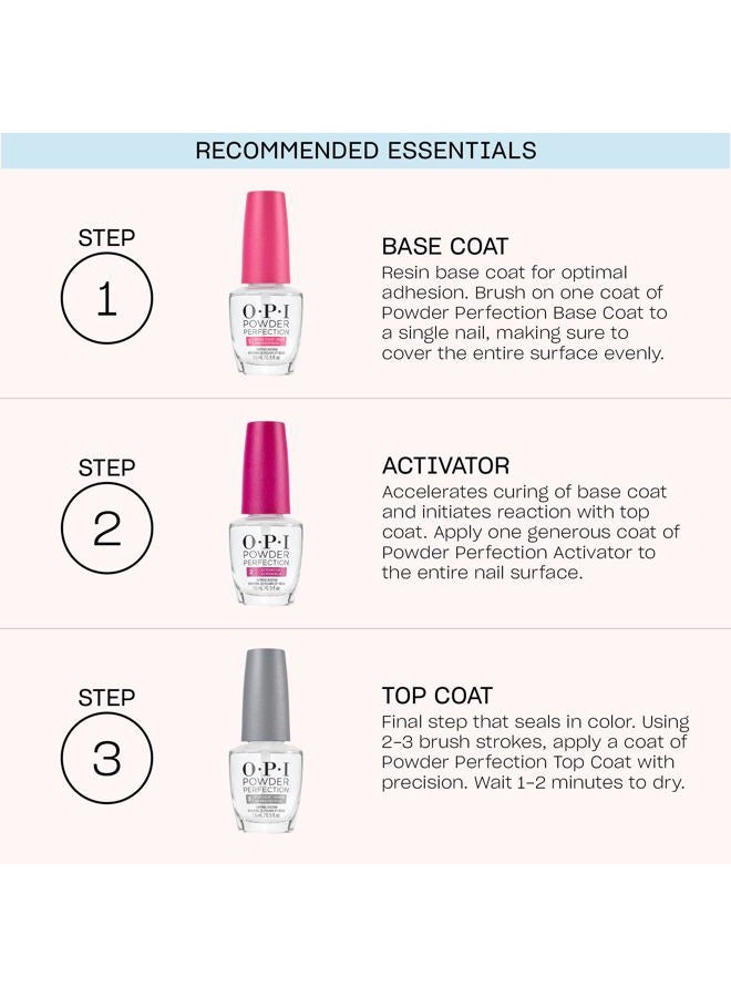 OPI Powder Perfection Alpine Snow | Opaque Soft White Crème Nail Dipping Powder | Acrylic Alternative - Image 5