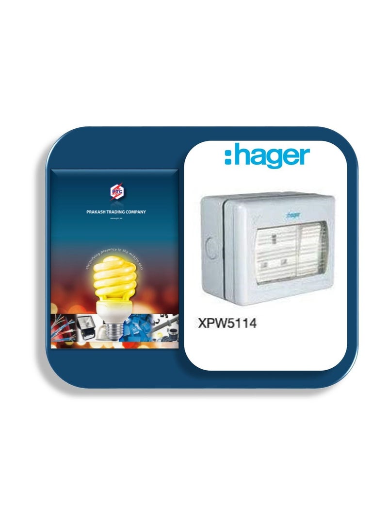 Hager Weather Proof Switch Socket