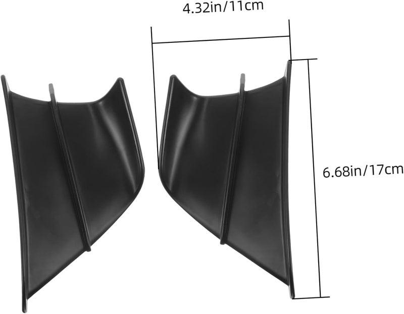 ULTECHNOVO 1pair Motorcycle Spoiler Wing for Enhanced Aerodynamics Lightweight Design for Easy Installation Stylish Front Fairing Side Wing Decoration - Image 2