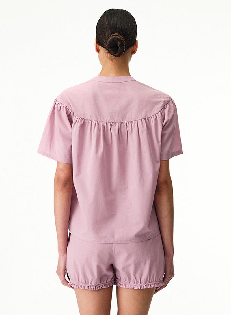 Penti Women's Cotton Lounge Petal Shorts Sleeve Tank & Shorts Set - Rose - Image 2