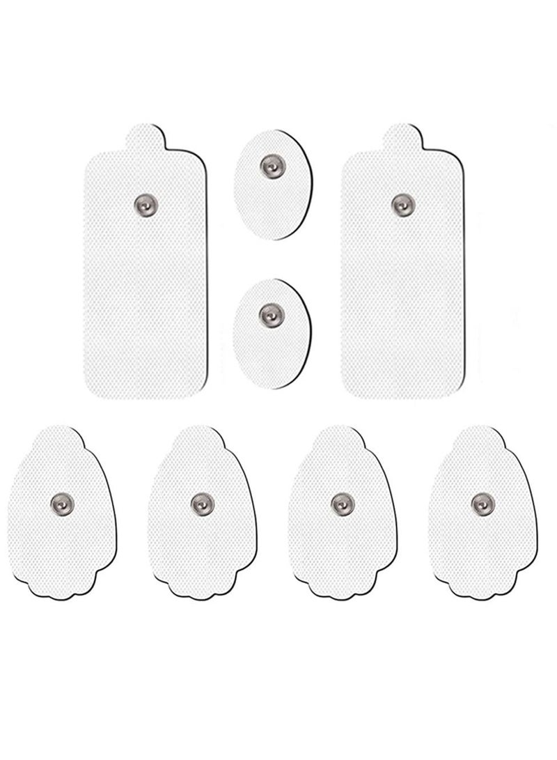 SYOSI TENS Unit Replacement Pads TENS Pads Standard 3.5mm Snap-On Connector Electrode Pads- Self Adhesive Electro Therapy Patches for Electrical Stimulation - Non-Irritating Stim Tens Unit Pads（8PCS） - Image 1