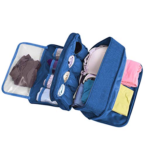 MOSSTYUS Travel Multi-function Underwear Organize Storage Bag Portable Bra Socks Lingerie Accessories Pack Cube Toiletry Bag - Image 1