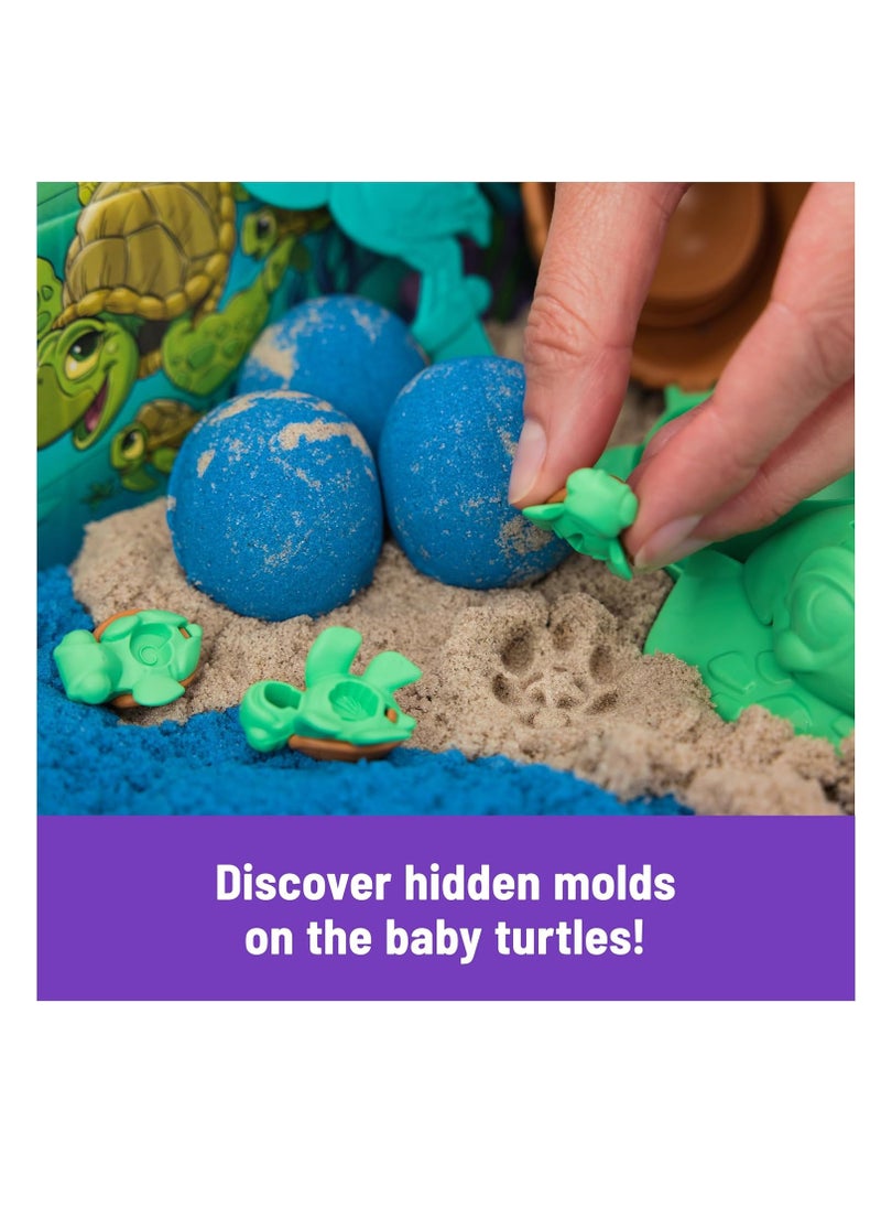 Kinetic Sand, Project Planet Turtle Beach with 396g Play Sand, Tools & Moulds, Sustainably Minded Materials, Sensory Toys for Kids Aged 3+ - pzsku/Z607B2FD59B6C0B63B428Z/45/_/1734786758/d9e025b7-939d-4767-ad94-e8ecc2539033