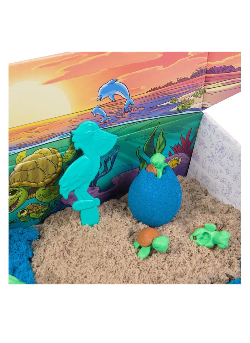 Kinetic Sand, Project Planet Turtle Beach with 396g Play Sand, Tools & Moulds, Sustainably Minded Materials, Sensory Toys for Kids Aged 3+ - pzsku/Z607B2FD59B6C0B63B428Z/45/_/1734786759/19606cd1-de7a-4389-acb8-83e9f42848b0