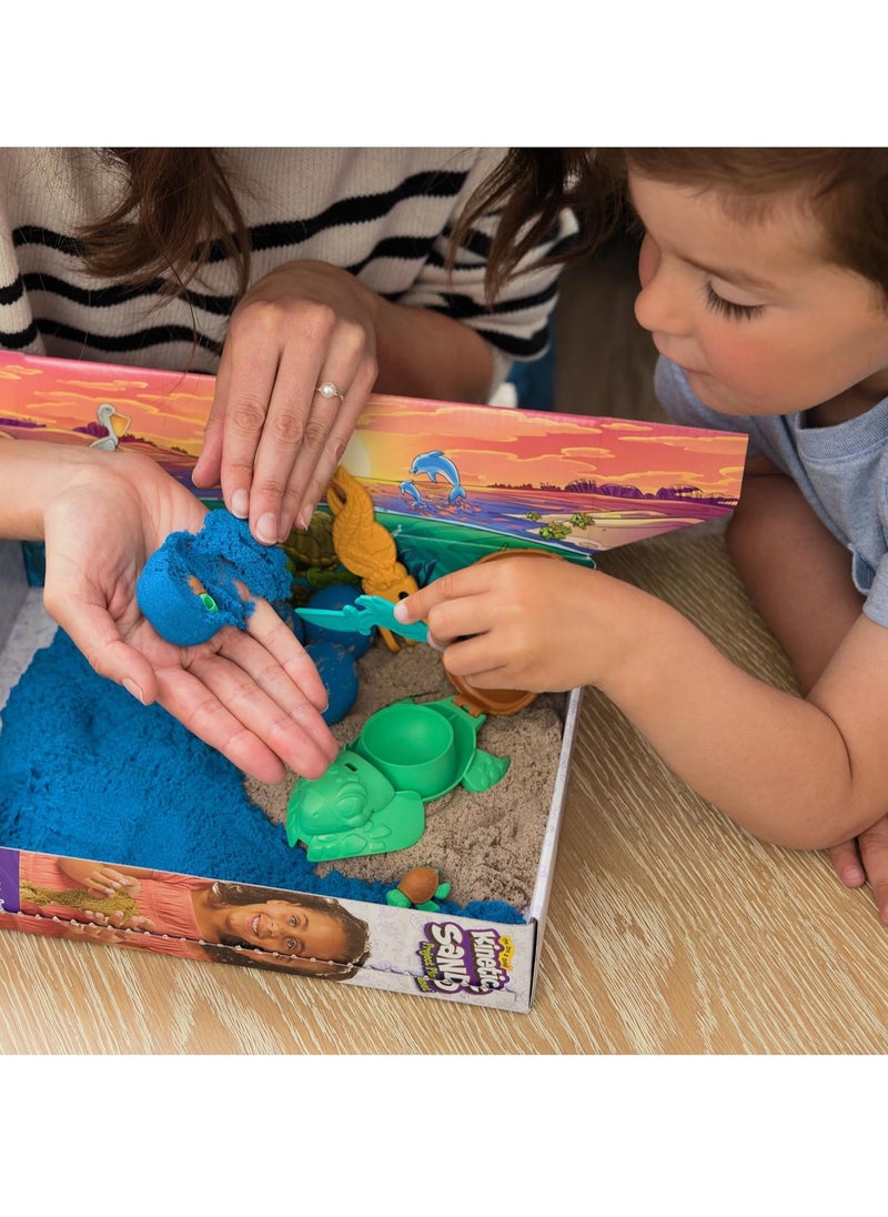 Kinetic Sand, Project Planet Turtle Beach with 396g Play Sand, Tools & Moulds, Sustainably Minded Materials, Sensory Toys for Kids Aged 3+ - pzsku/Z607B2FD59B6C0B63B428Z/45/_/1734786761/be67d913-60e7-4f24-91f8-b7c33a3433d4