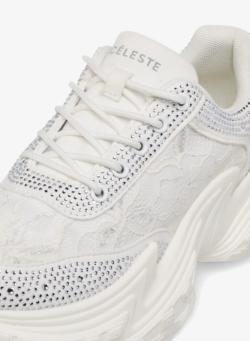 سيليست سنيكرز نسائي مزين برباط - Image 4