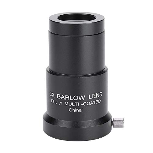 Serounder 1.25-inch 3X Lens Optical Glass Multi Coated Wide View Telescope Monocular Eyepiece Lens for Standard Telescope Astronomy Eyepiece - Image 1