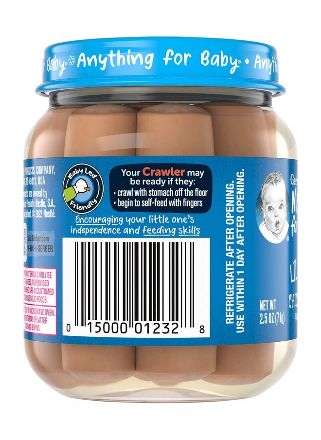 Gerber - Gerber Mealtime for Baby Lil’ Sticks, Chicken Sticks, Packed in Water, No Nitrates or Nitrites Added, for Crawlers 10 Months & Up, 2.5 Ounce Jar (Pack of 10 Jars) - Image 1