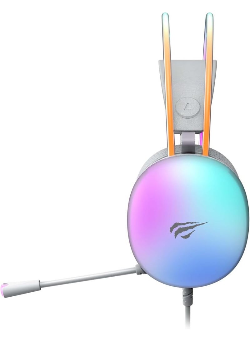 هافيت Havit Gamenote H2037D RGB Gaming Gaming Headset with Microphone 3.5mm Jack - Image 2