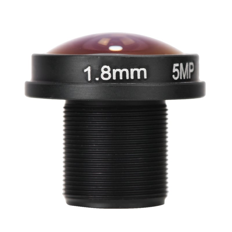 CCTV Lens: 180° Wide Angle HD Lens - M12x0.5 Thread Metal Lens for 1/3Inch & 1/4Inch CCD CCTV Cameras - Image 1