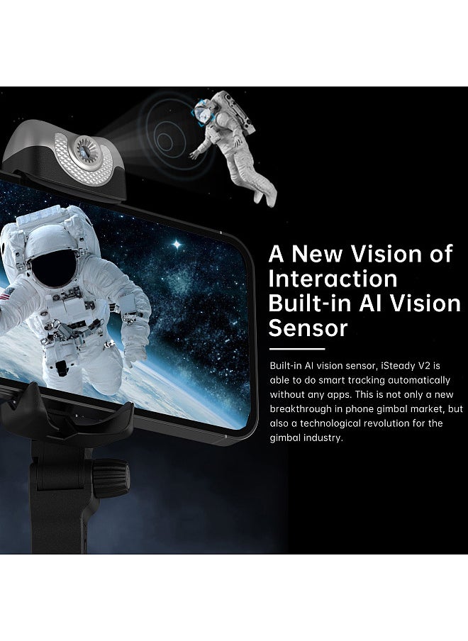 3-Axis AI Smart Tracking Palm Gimbal Handheld Smartphone Stabilizer Gesture Control