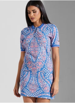 Label RITU KUMAR Printed Polo Neck Dress  - Image 1