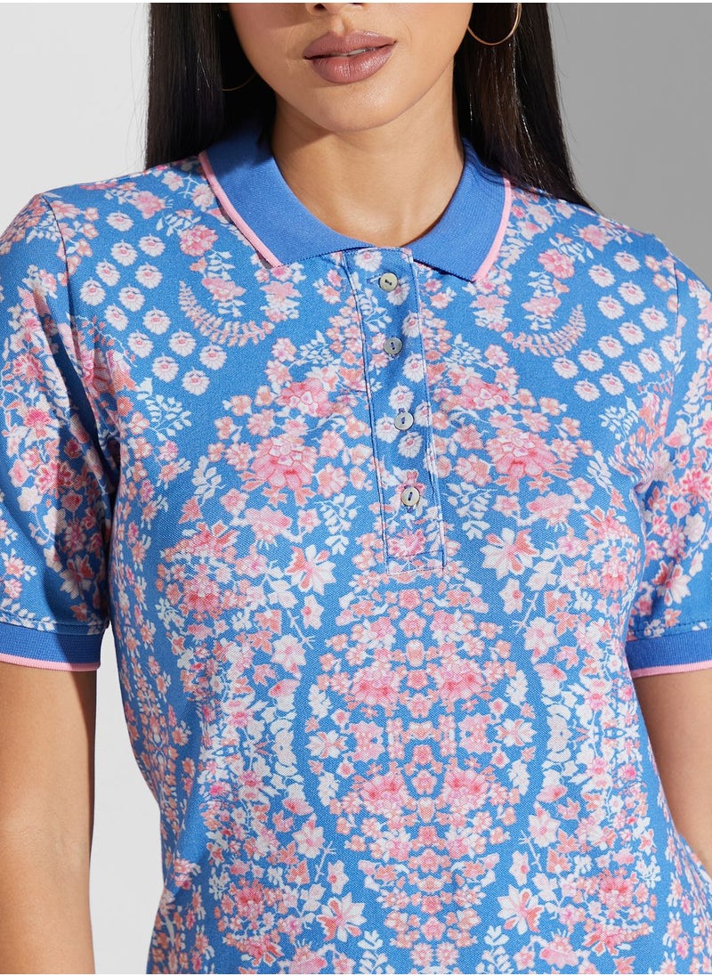 Label RITU KUMAR Printed Polo Neck Dress  - Image 3