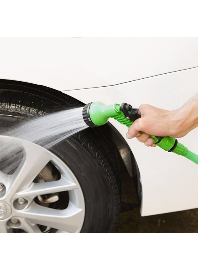 قابل للتوسع 50 قدم (حوالي 15 متر) مرنة خرطوم الحديقة ، فوهة خرطوم متعددة الوظائف ، خفيفة الوزن ، لا تشابك أو خرطوم المياه ، مناسبة في الهواء الطلق ، الفناء ، العشب ، غسيل السيارات ، المحيط ، والتخييم استخدام المركبة (الأخضر) - Image 5