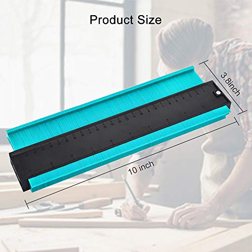 YOLETO Contour Gauge Profile Tool - Irregular Shape Duplicator Outline Tool for Carpenter, Wood Working, Scribing, Corner Angle Edge Measuring ,Multicolor - Image 2