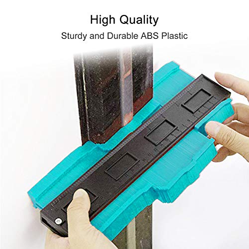 YOLETO Contour Gauge Profile Tool - Irregular Shape Duplicator Outline Tool for Carpenter, Wood Working, Scribing, Corner Angle Edge Measuring ,Multicolor - Image 3