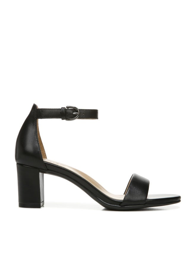 Naturalizer Womens Vera Ankle Strap Block Heel Dress Sandal ,Black Leather,9.5M - Image 1