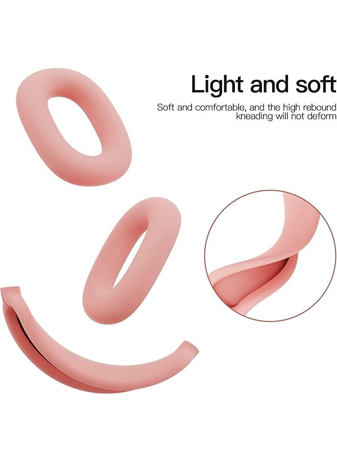 erorex - 2 In 1 Silicone Case For Airpods Max Headphones Anti Scratch Ear Pad Case Cover+ Headband Cover For Airpods Max Accessories Soft Silicone Skin Protector For Airpods Max Pink - Image 1