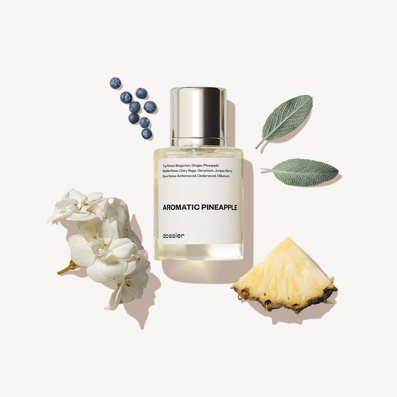 Dossier دوسيه - أناناس عطرية - ماء عطر - مستوحى من YL - عطر فاخر - نقي مُعزز - خالي من البارابين - نباتي - للرجال - عطر 1.7 أونصة (بخاخ 50 مل) - Image 1