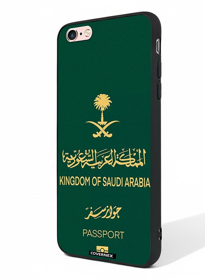 Covernex Apple iPhone 6s Protective Case Cover Printed Featuring Saudi Arabia Passport Inspired Design - Image 1
