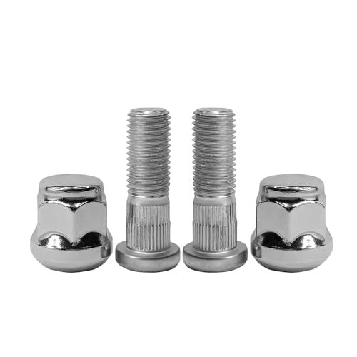Mysttoo M12x1.5 Chrome Wheel Lug Stud Nut Set Compatible with Honda Accord Civic City CR-V CR-Z Fit HR-V Insight Element Prelude S2000 Acura Integra CL CSX EL ILX RSX TL TLX (4PCS) - Image 1