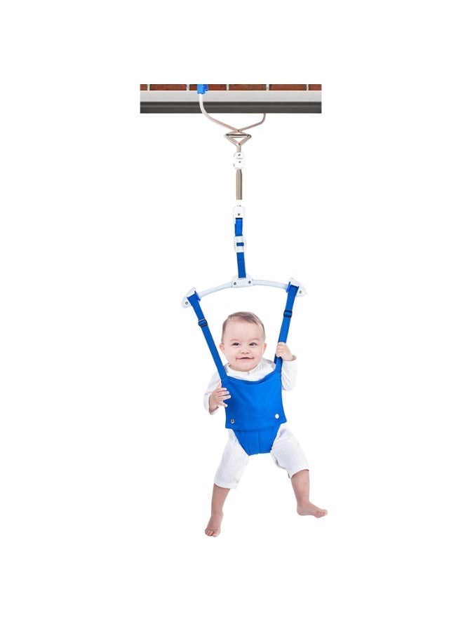 Creative Door Jumper Set - Adjustable Toddler Baby Bouncer Baby Toys Baby Walker Swing (Blue) - Image 1