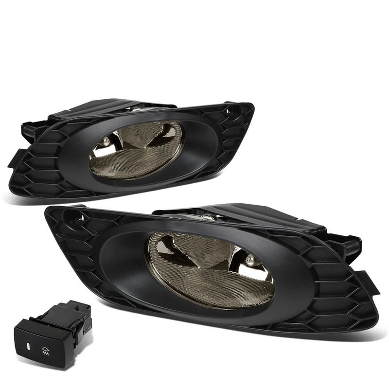 DNA MOTORING FLHC124DSM Front Bumper Fog Light Driver  Passenger Side Enhance visibility Compatible with 2012 Honda Civic 4Door