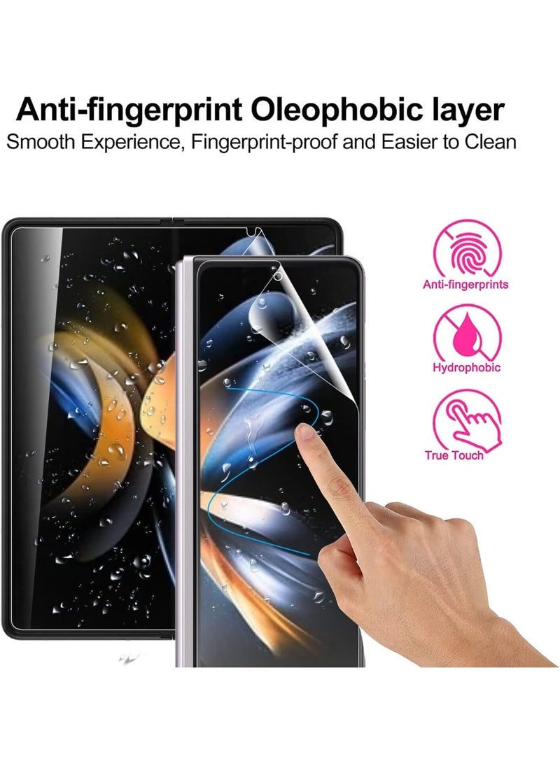 Screen Protector for Samsung Galaxy Z Fold 7, HD Clear Soft TPU Film 3in1 Pack Front + Back + inside Big Screen Flexible Film, Self-Healing, Scratch-Resistant, Easy to Install Samsung Galaxy Fold 7 - Image 5