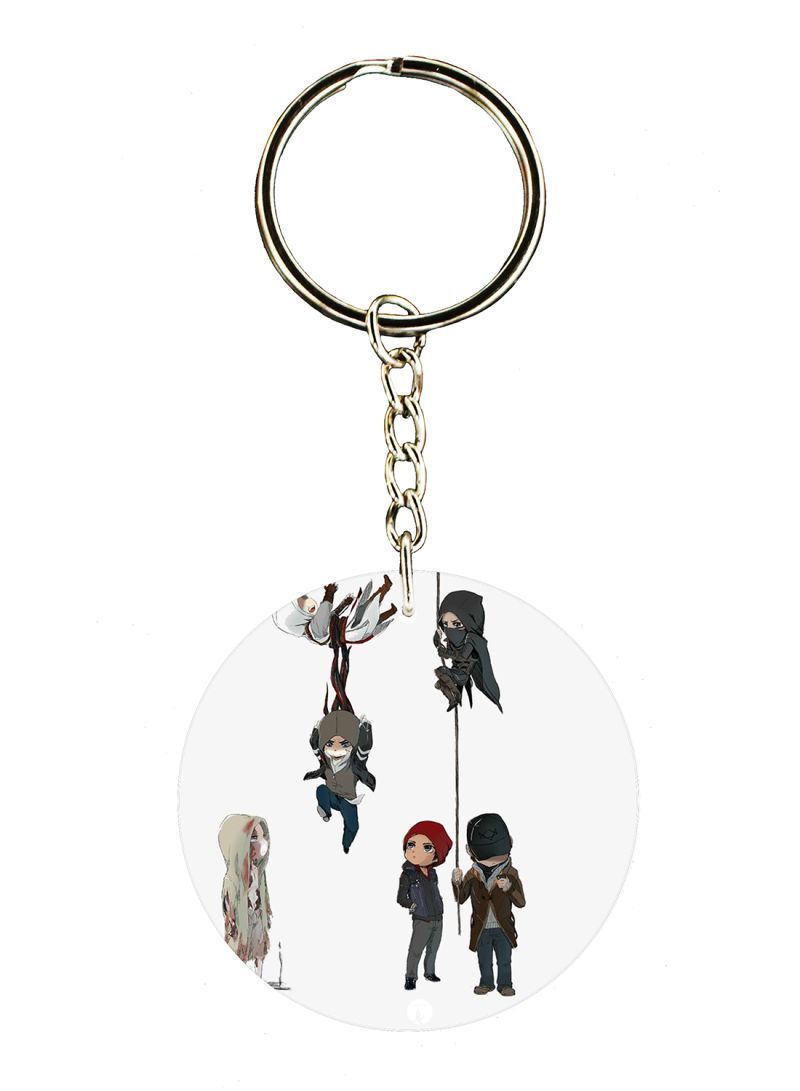 Multiple Video Games Printed Keychain