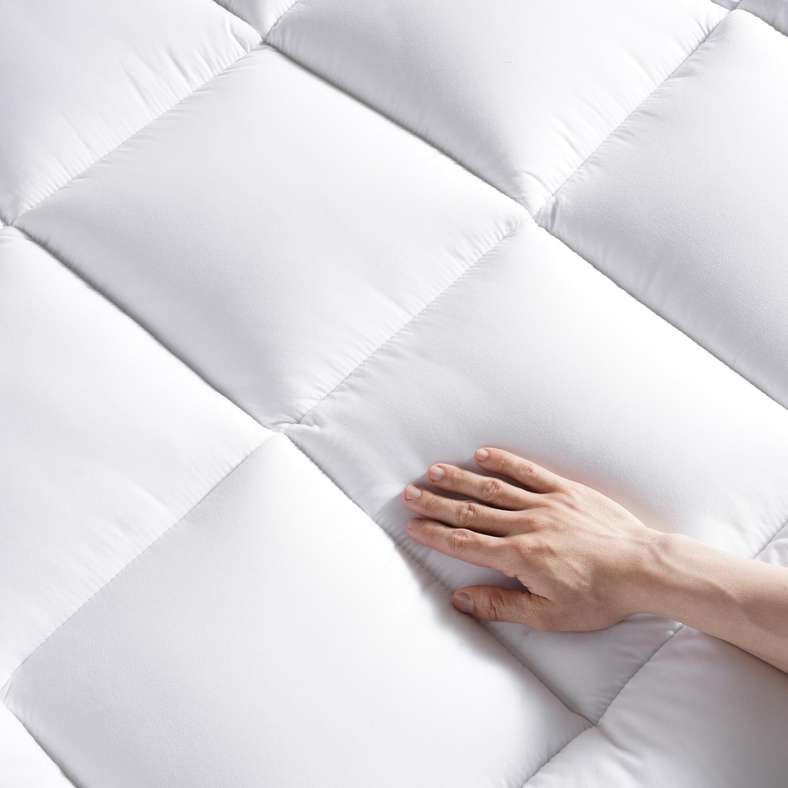 Pan Home Oren Soft Microfiber Mattress Topper 90x200x6cm - White - 126GGO9900229 - Image 4