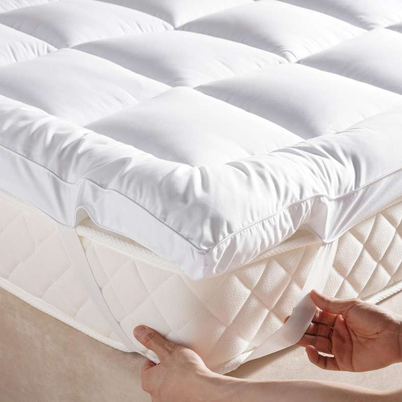 Pan Home Oren Soft Microfiber Mattress Topper 90x200x6cm - White - 126GGO9900229 - Image 3