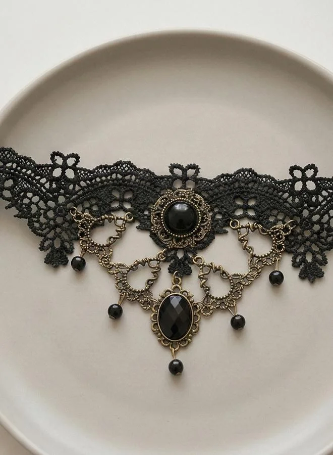تايك تو Lace Choker Necklace