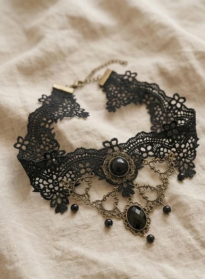 Take Two  Lace Choker Necklace for Women | Best Price UAE