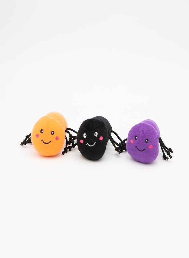 ZippyPaws Halloween Burrow Interactive Dog Toys - Hide and Seek Dog Toys and Puppy Toys, Colorful Squeaky Dog Toys, and Plush Dog Puzzles, Spider Web - Image 4