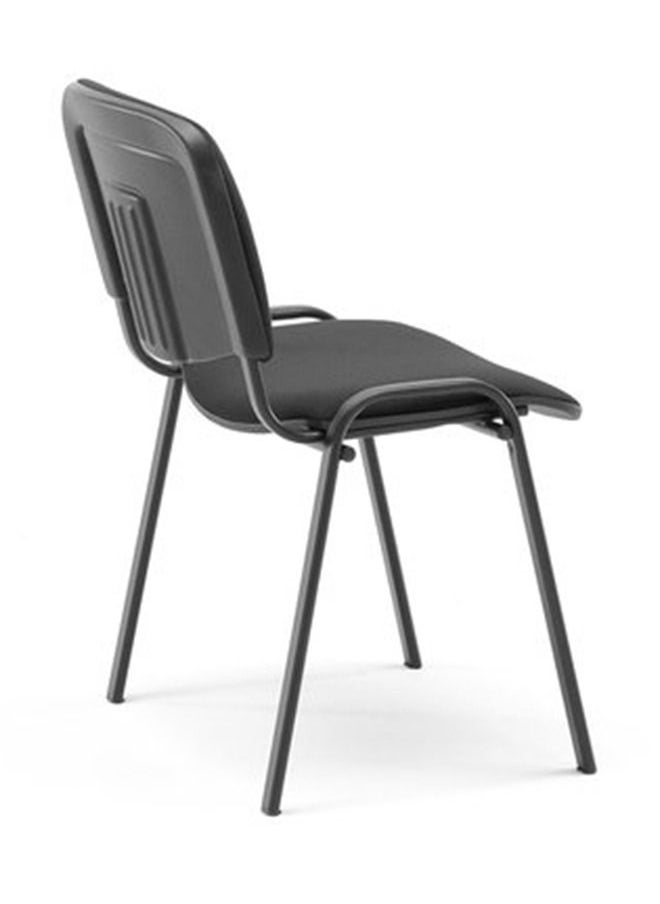 KARNAK Reception Visitor Chair Office Conference Desk for Guest Waiting Room Lobby Banquet Events Black  - Image 2