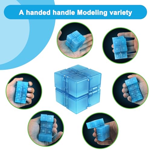 WUQID Infinitycube Fidget Toy Stress Relieving Fidgeting Game for Kids and AdultsCute PocketSized Unique Gadget for Anxiety Relief and Kill Time - Image 5