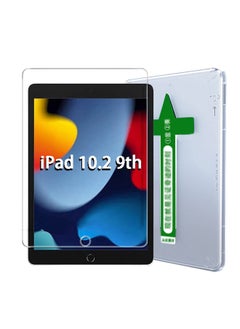 GKK 1 Pack ProCase iPad 10.2 9th Generation 2021/ 8th 2020/ 7th 2019 Screen Protector Second pasting box, Tempered Glass Screen Film Guard for iPad 10.2" 9th A2602/A2603/ 8th A2270/A2428/ 7th A2197/A2198  - Image 1
