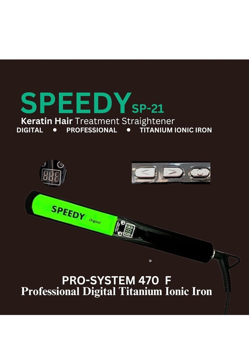 سبيدي مكواة فرد الشعر بالكيراتين SP-21 من سبيدي، نظام برو 470F بسلك دوار 360 درجة - Image 2