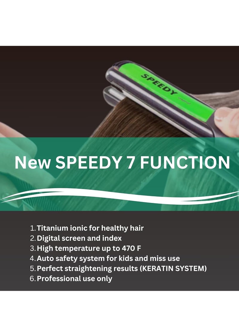 سبيدي مكواة فرد الشعر بالكيراتين SP-21 من سبيدي، نظام برو 470F بسلك دوار 360 درجة - Image 3