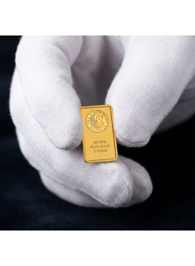 Perth Mint The Perth Mint Kangaroo 5g 99.99% Pure Gold Minted Bar - Image 5