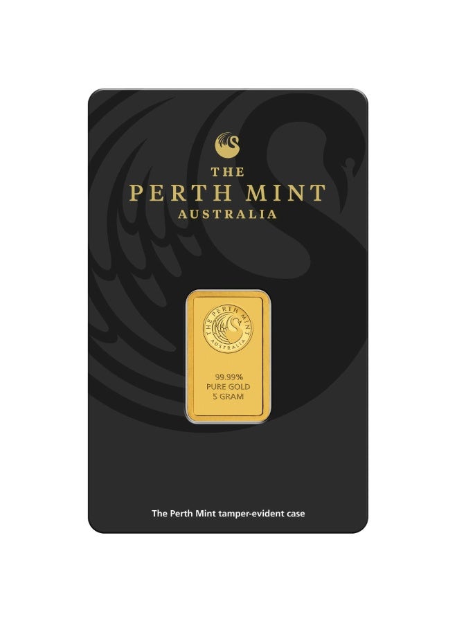 Perth Mint The Perth Mint Kangaroo 5g 99.99% Pure Gold Minted Bar - Image 1