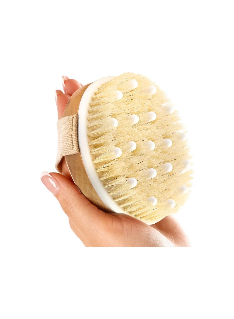 Body Brush for Wet or Dry Brushing - Gentle Exfoliating for Softer - Image 1
