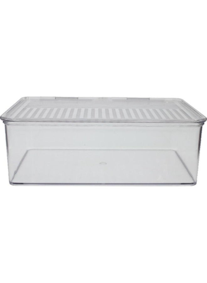 Royal Falcon Stationery Holder Storage BoxLarge1 Compartment Clear - Image 2