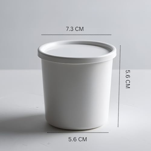 VELEXE White Kraft Paper Food Container | 7.3x5.6x5.6 CM | 150ml | Pack of 50 | Eco-Friendly Takeaway Containers | Biodegradable & Disposable Food Containers for Party Catering | Takeout & Delivery - Image 2