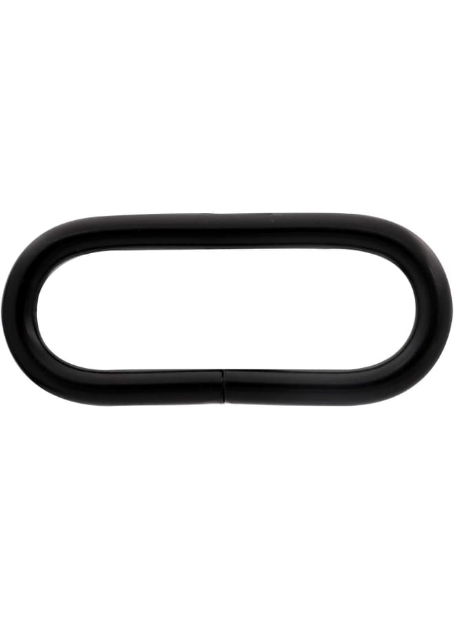 2'' Metal Oval Ring Buckle Loops Non Welded for Leather Purse Bags Handbag Straps, Black - of 10  - Image 4