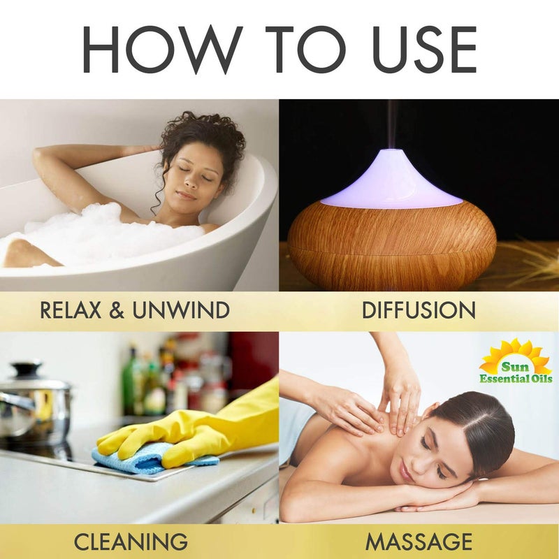 Sun Essential Oils زيوت الشمس الأساسية 4 أونصات - زيت إبرة التنوب الأساسية - 4 أونصات سائلة - زيت إبرة التنوب - Image 3